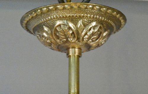 BRASS HANGING LANTERN LOUIS XVI STYLE - ADDITIONAL PHOTO 13