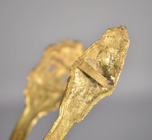 PAIR FRENCH BRONZE CURTAIN TIEBACKS LOUIS XVI STYLE - ADDITIONAL PHOTO 10