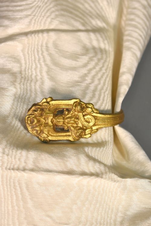 PAIR FRENCH BRONZE CURTAIN TIEBACKS LOUIS XVI STYLE - ADDITIONAL PHOTO 12