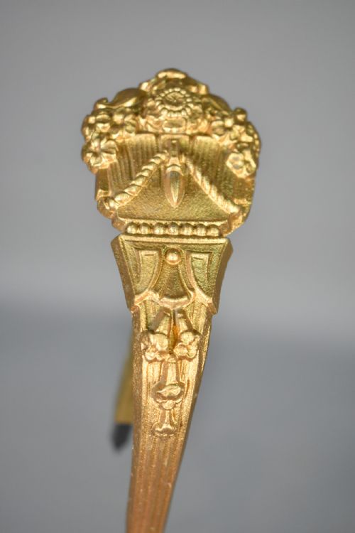 PAIR FRENCH BRONZE CURTAIN TIEBACKS LOUIS XVI STYLE - ADDITIONAL PHOTO 9