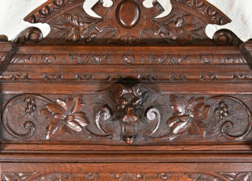 FRENCH OAK HUNT DISPLAY CABINET LOUIS XIII STYLE - ADDITIONAL PHOTO 4