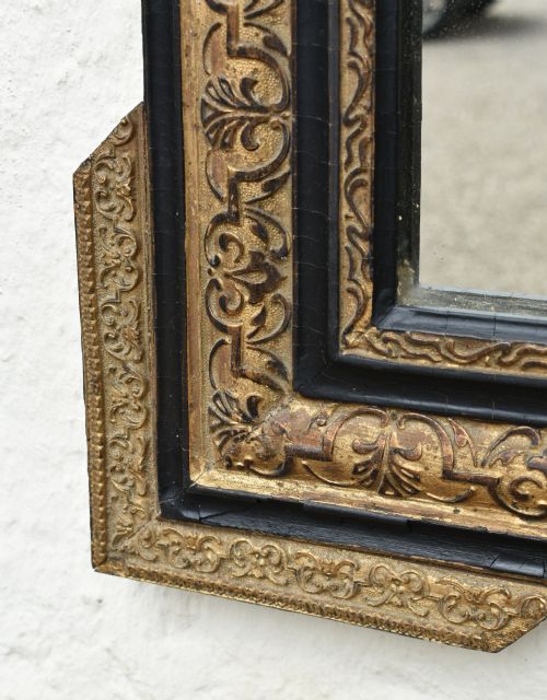 EBONISED GILTWOOD MIRROR NAPOLEON III SECOND EMPIRE - ADDITIONAL PHOTO 13