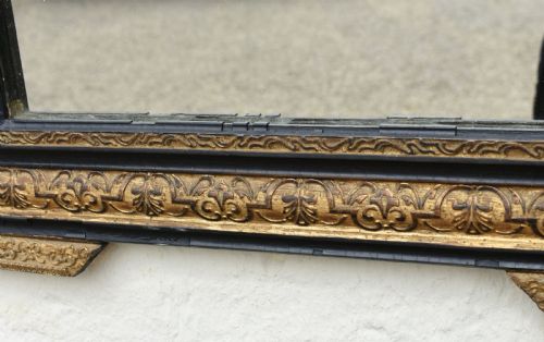EBONISED GILTWOOD MIRROR NAPOLEON III SECOND EMPIRE - ADDITIONAL PHOTO 14