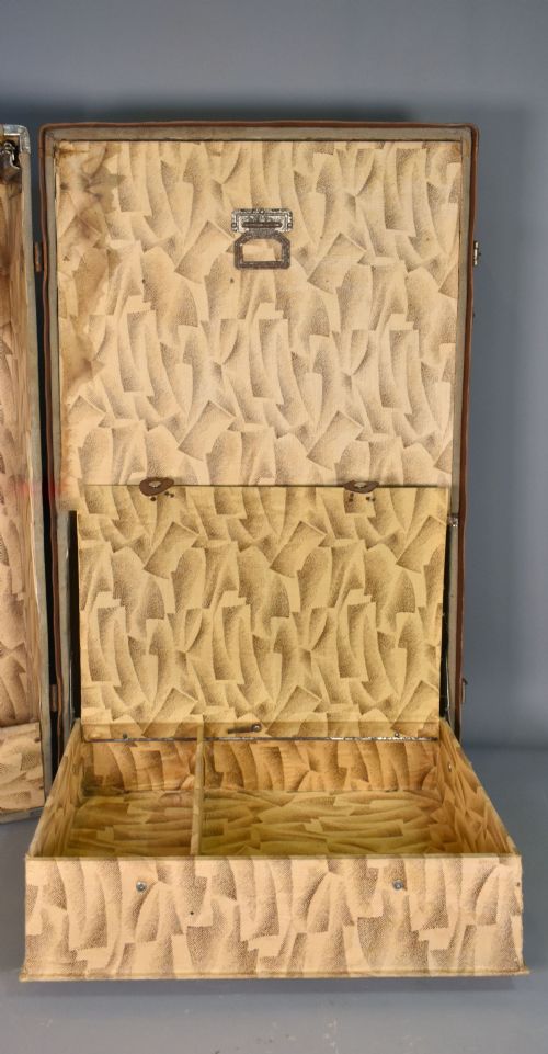 FRENCH ANTIQUE STEAMER TRUNK SUITCASE - ADDITIONAL PHOTO 12