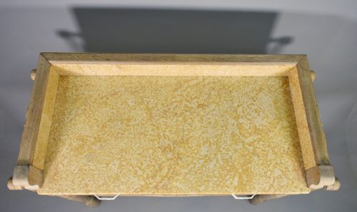 FRENCH ART DECO BLEACHED OAK WASHSTAND - ADDITIONAL PHOTO 4