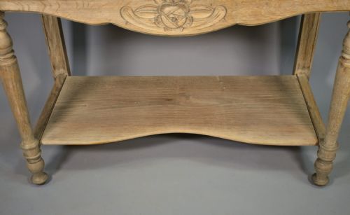 FRENCH ART DECO BLEACHED OAK WASHSTAND - ADDITIONAL PHOTO 11