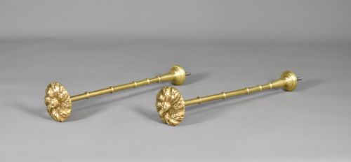LARGE BRASS FRENCH CURTAIN TIEBACKS SECOND EMPIRE - ADDITIONAL PHOTO 2