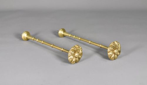 LARGE BRASS FRENCH CURTAIN TIEBACKS SECOND EMPIRE - ADDITIONAL PHOTO 3