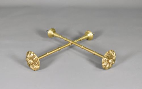 LARGE BRASS FRENCH CURTAIN TIEBACKS SECOND EMPIRE - ADDITIONAL PHOTO 4