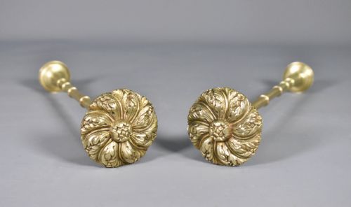 LARGE BRASS FRENCH CURTAIN TIEBACKS SECOND EMPIRE - ADDITIONAL PHOTO 7