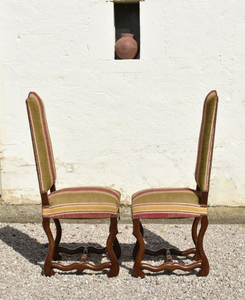 SET OF 6 FRENCH OS DE MOUTON DINING CHAIRS IN OAK STYLE LOUIS XIII - ADDITIONAL PHOTO 10