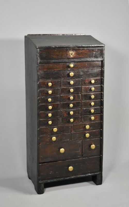 FRENCH ANTIQUE HOROLOGIST'S STORAGE CABINET - ADDITIONAL PHOTO 1
