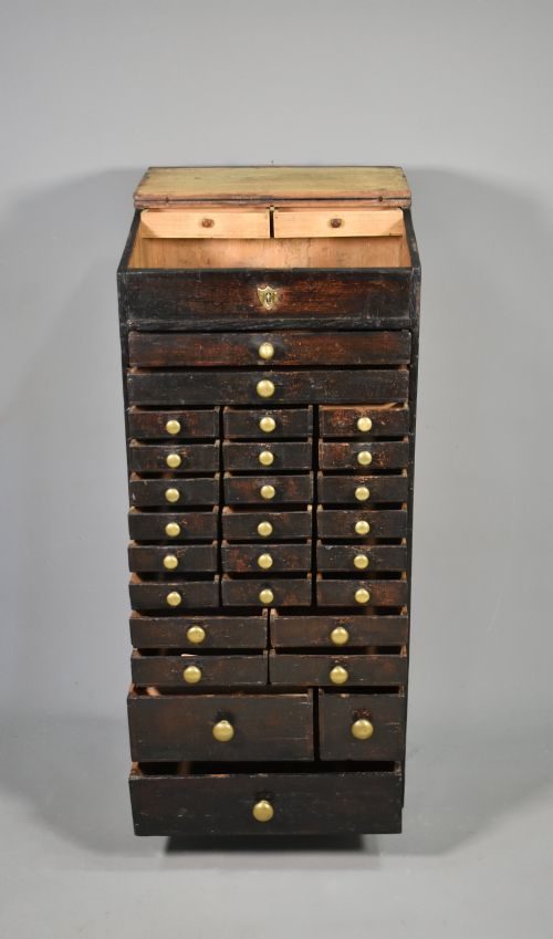 FRENCH ANTIQUE HOROLOGIST'S STORAGE CABINET - ADDITIONAL PHOTO 7