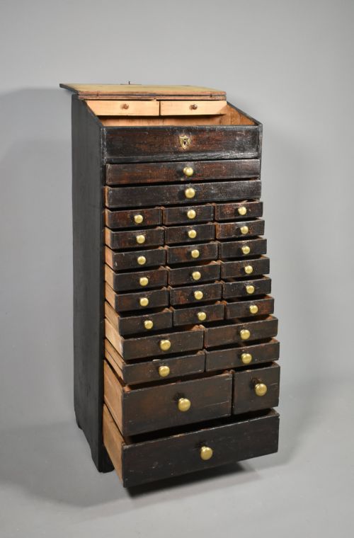 FRENCH ANTIQUE HOROLOGIST'S STORAGE CABINET - ADDITIONAL PHOTO 8