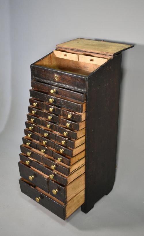 FRENCH ANTIQUE HOROLOGIST'S STORAGE CABINET - ADDITIONAL PHOTO 9