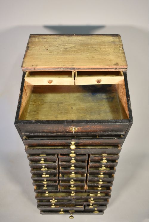 FRENCH ANTIQUE HOROLOGIST'S STORAGE CABINET - ADDITIONAL PHOTO 10