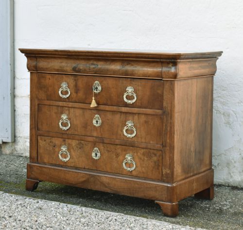 FRENCH CHEST OF DRAWERS IN WALNUT LOUIS PHILIPPE PERIOD 19TH CENTURY - ADDITIONAL PHOTO 2