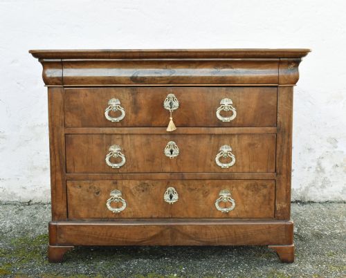 FRENCH CHEST OF DRAWERS IN WALNUT LOUIS PHILIPPE PERIOD 19TH CENTURY - ADDITIONAL PHOTO 3