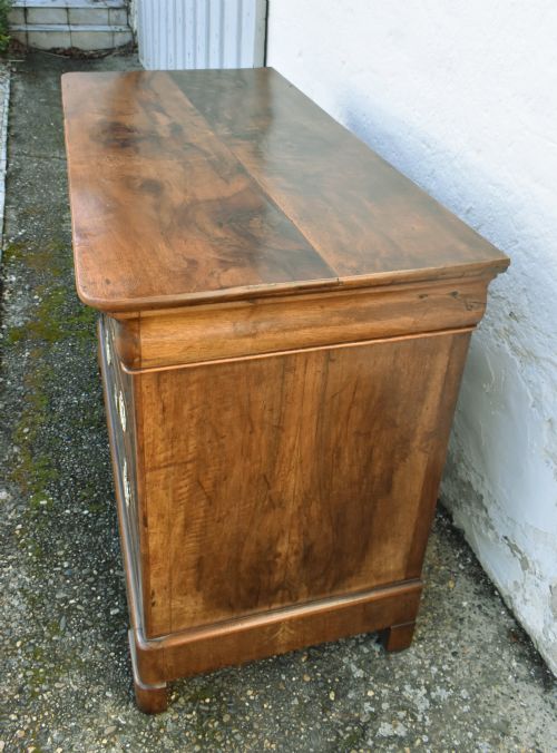 FRENCH CHEST OF DRAWERS IN WALNUT LOUIS PHILIPPE PERIOD 19TH CENTURY - ADDITIONAL PHOTO 11