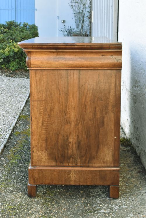 FRENCH CHEST OF DRAWERS IN WALNUT LOUIS PHILIPPE PERIOD 19TH CENTURY - ADDITIONAL PHOTO 12
