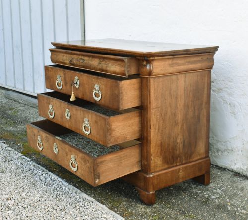 FRENCH CHEST OF DRAWERS IN WALNUT LOUIS PHILIPPE PERIOD 19TH CENTURY - ADDITIONAL PHOTO 14