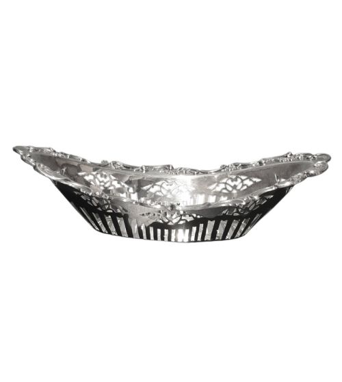 Walker & Hall Sterling Silver Bon Bon Dish Sheffield 1904 Edwardian 151.6g