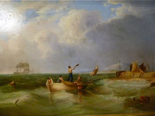 Good Marine Oil Painting on Canvas