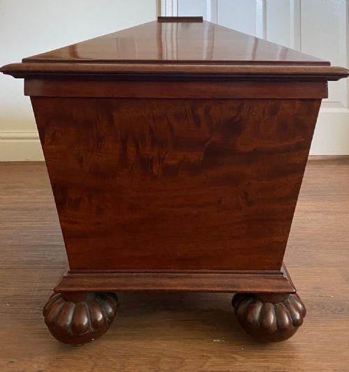 GILLOWS MAHOGANY SARCOPHAGUS SHAPED CELLARETTE - ADDITIONAL PHOTO 2