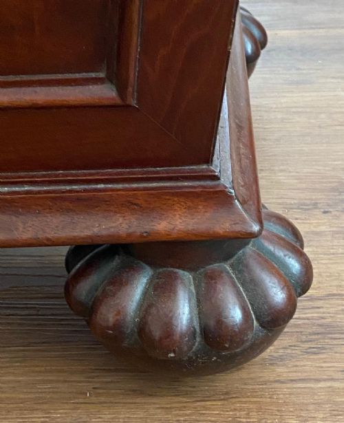 GILLOWS MAHOGANY SARCOPHAGUS SHAPED CELLARETTE - ADDITIONAL PHOTO 8