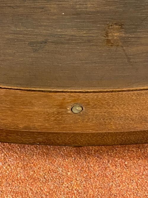VICTORIAN OVAL WALNUT 3SECTION CANTERBURY WITH FINE PIERCED FRETWORK - ADDITIONAL PHOTO 8