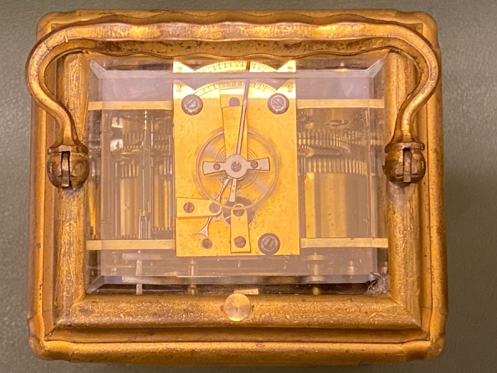 French Strike/Repeating CARRIAGE CLOCK by Alfred DROCOURT View IV