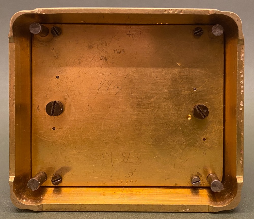 French Strike/Repeating CARRIAGE CLOCK by Alfred DROCOURT View XII
