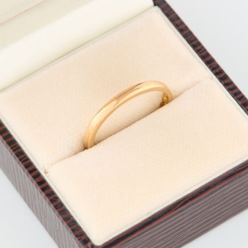 22CT GOLD PLAIN WEDDING BAND 193637 SIZE P - ADDITIONAL PHOTO 5
