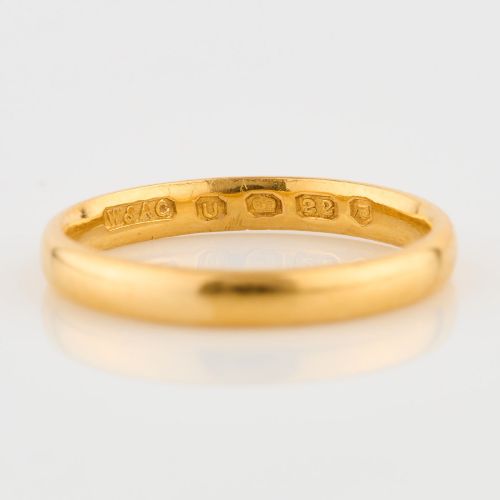 22CT GOLD WEDDING BAND SIZE J 19551956 - ADDITIONAL PHOTO 4