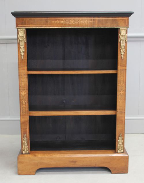 A 19th Century Walnut Open Bookcase.