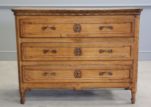 fig 1. A 19th century French Oak Commode.