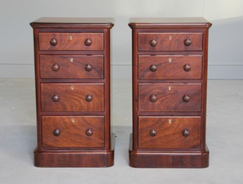 A Pair of Victorian Bedside Cabinets.