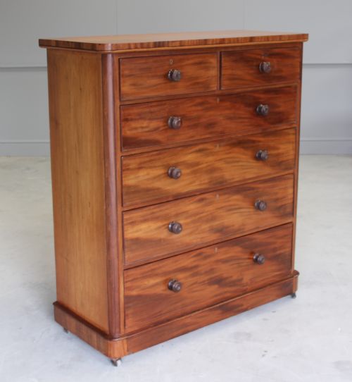 A Large Victorian Mahogany Chest of Drawers