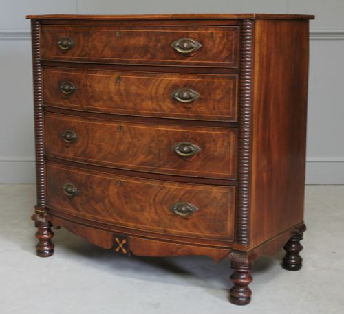 fig 2. A WILLIAM IV MAHOGANY CHEST OF DRAWERS