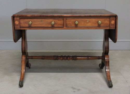 fig 1. A Regency inlaid rosewood sofa table