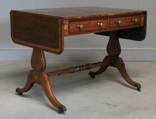 fig 2. A Regency inlaid rosewood sofa table