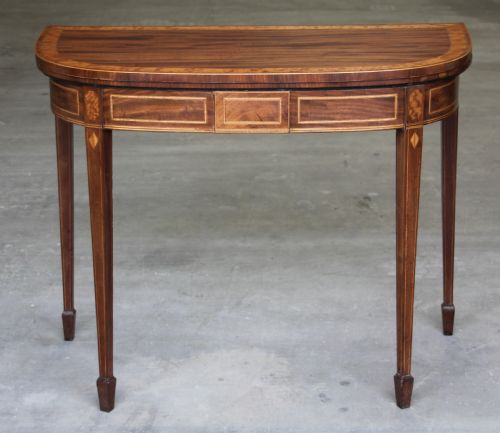 fig 1. A REGENCY MAHOGANY CARD TABLE