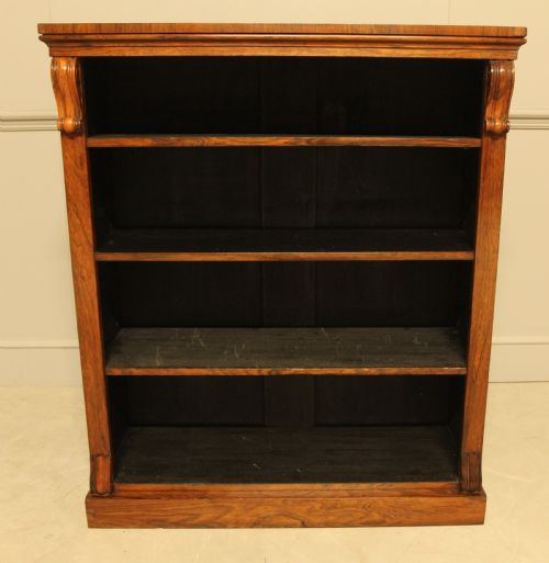 A Victorian Rosewood Open Bookcase