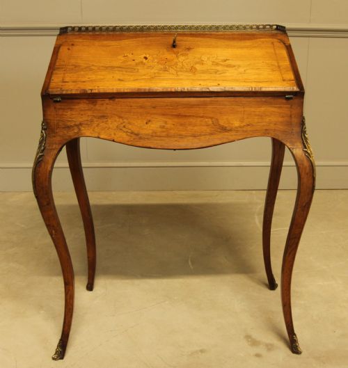 fig 1. A 19th century rosewood bureau de dame