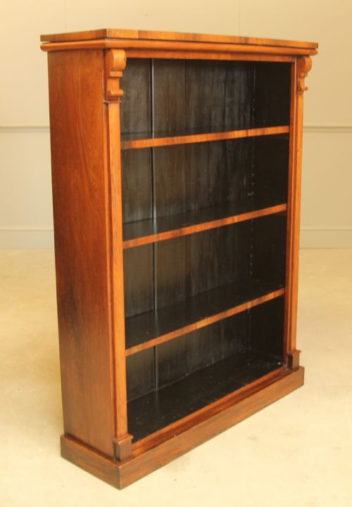A Victorian Rosewood Open Bookcase