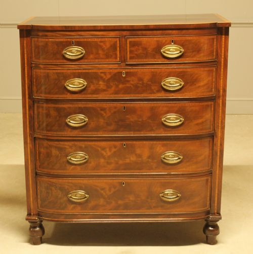 fig 1. A WILLIAM IV MAHOGANY CHEST OF DRAWERS