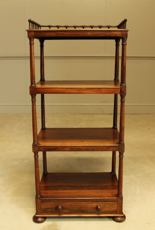 fig 1. A George IV Rosewood four-tier Whatnot