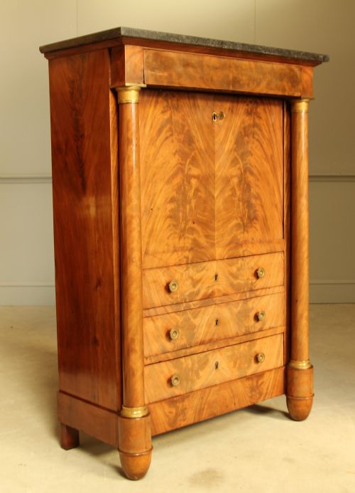 fig 2. AN EARLY FRENCH MAHOGANY ESCRITOIRE
