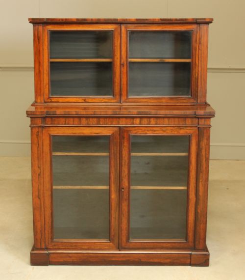 fig 1. An early 19th century Rosewood bookcase display
