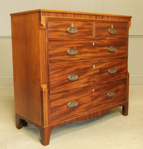 A VICTORIAN INLAID CHEST OF DRAWERS - ADDITIONAL PHOTO 1